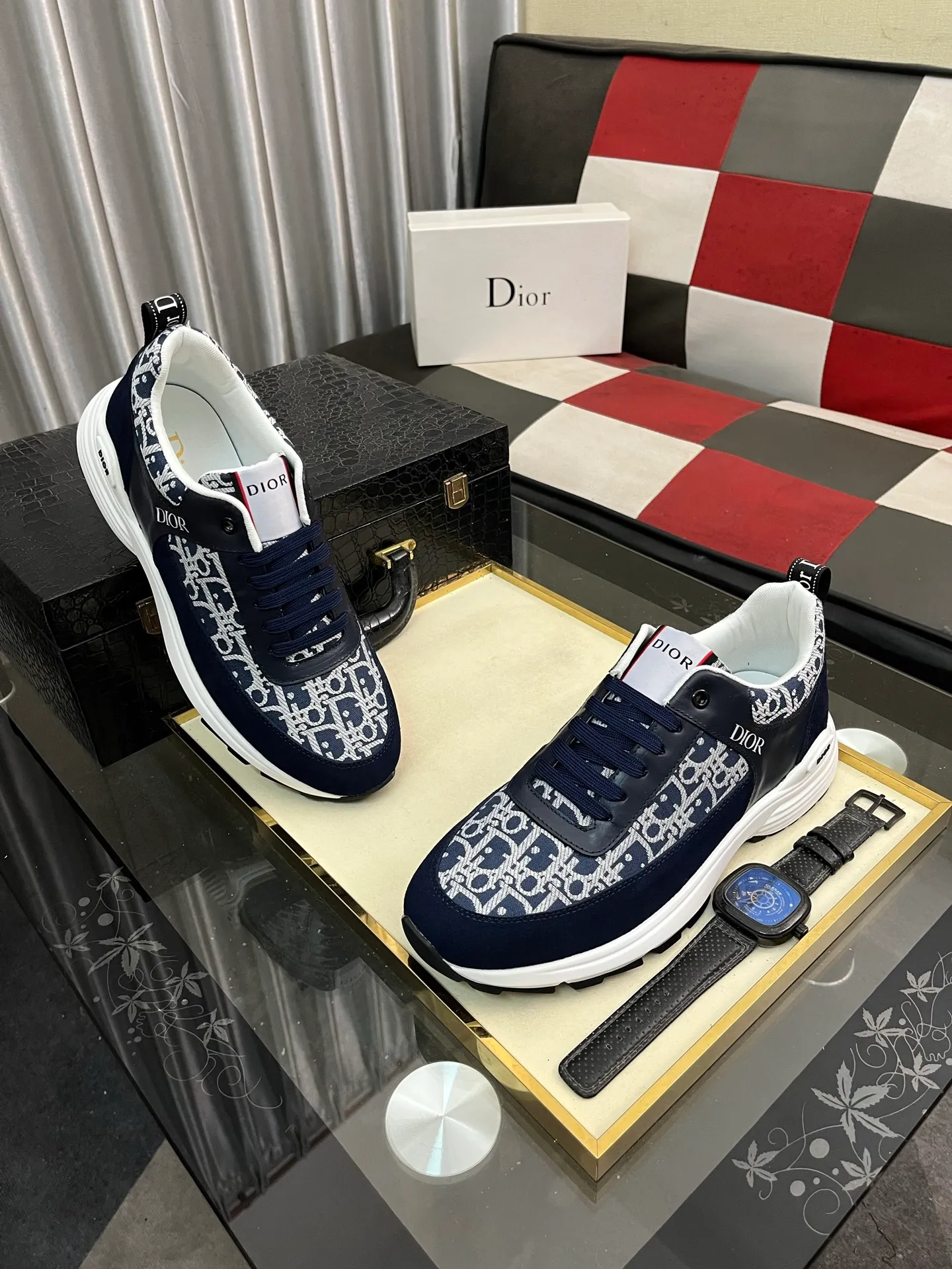 Men's shoes 💰440⌚️⌚️[Dior] 2025 Dior original lace-up low-top men's shoes, classic casual shoes 🔥This model is the official flagship model, quality, made by famous original factory designers, using high-quality cowhide with original materials ➕Comfortable and breathable mesh lining➕Pigskin insoles, perfect last shape, generous and fashionable design, attracting the pursuit of many consumers, what they want is the highest quality in the market. Code number: 38--443️⃣Colors available